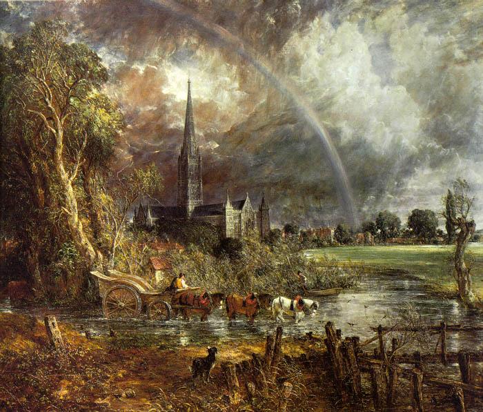 John Constable Salisbury Cathedral from the Meadows2 oil painting image